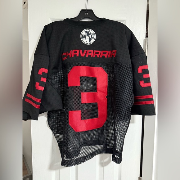 Willy Chavarria men’s mesh football jersey size L - Picture 5 of 13